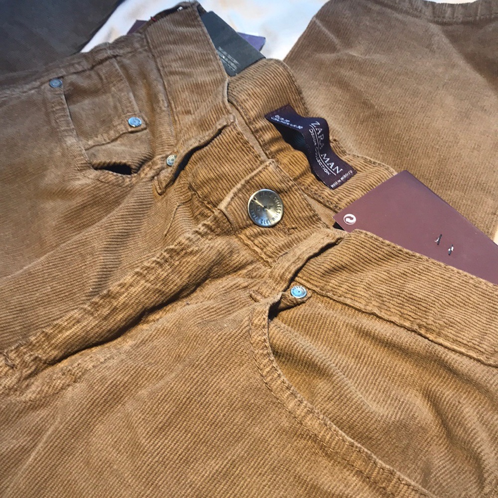 ZARA MAN Brown Corduroy Jeans 30